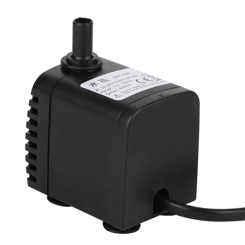 Plastic 3 in 1 600L/H 8W Aquarium Fish Tank Submersible