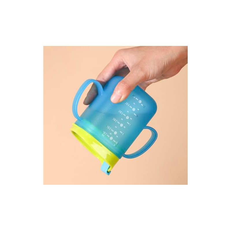 BCDHAMATE Adult Sippy Cups for Elderly, 280ml Spill Proof Cups