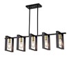 Poroulux Farmhouse Kitchen Island Lighting Black Dining Room Lights Ceiling