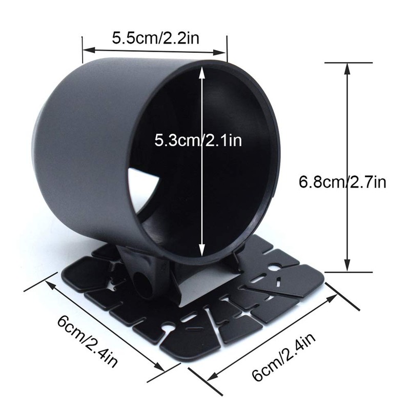 XUKEY Car Gauge Holder Single Hole Gauge Holder Pod Pillar