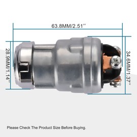 GOOFIT 3 Wire Ignition Switch Key Set Replacement for Motorcycle 50cc 90cc 110cc 125cc 150cc 250cc Go Kart Scooter Dune Buggy Mower UTV