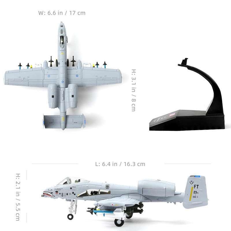 NUOTIE 1/100 A-10 Attack Pre-Build Diecast Metal Aircraft Model Kits