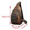 Le'aokuu Men Outdoor Casual Travel Hiking Tea Crossbody Chest Sling