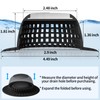 Aluvor Shower Drain Hair Catcher, Bathtub Drain Cover Foldable Silicone