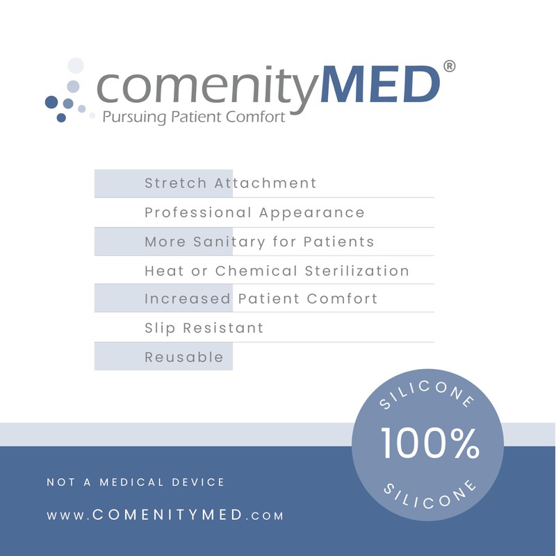 comenityMED Exam Table Stirrup Covers - Resilient Professional Foot Supports