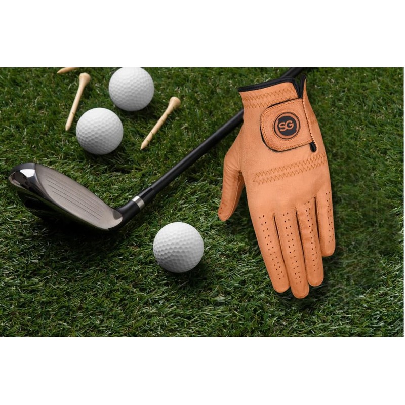 Golf Gloves Men -Cabretta Leather Pack of 3 Gloves –