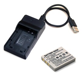 For Sanyo Battery / USB Charger For Sanyo Xacti VPC-E1075 VPC-E1090 VPC-E760 GL VPC-E760P - C: 1x Battery + 1x Charger