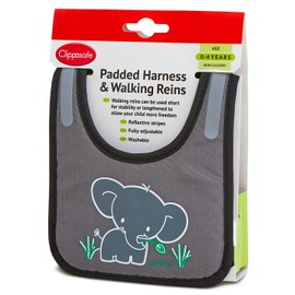 Clippasafe Padded Harness & Reins (Elephant Motif)