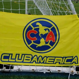 club America flag or banner 3x5 ft yellow wall decoration support your team - Color: America blue and yellow 3x5 ft