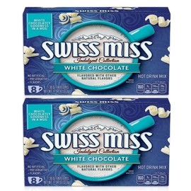 White Chocolate Hot Cocoa Mix Bundle. Includes Two-11.04 Oz Boxes of Swiss Miss White Chocolate Hot Cocoa Mix! One Box Has 8 Counts of White Chocolate Cocoa Mix Comes With a BELLATAVO Fridge Magnet!