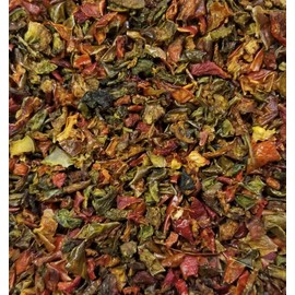 Red & Green BELL Peppers 1 Pound Bulk Bag-Heat Sealed to Maintain Freshness-Crushed & Dried Spice Seasoning