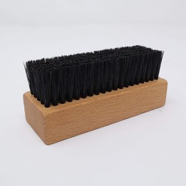 WALDKRAFT Blackforest Sneaker Brush, High-Quality Shoe Brush Made of Beech Wood, Gentle Natural Bristles (Pig) or Fibre Bristles (Vegan) (Dark, 1)