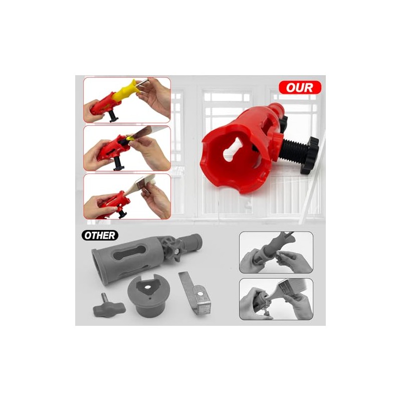 Multi-Angle Paint Brush Extender for High Ceiling, 1 PCS Extension