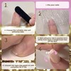 Press On Nails - Almond False Nails - Gold Line
