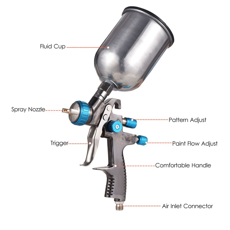 LVLP Feed Air Spray Gun Mini Paint Spraying Gun Kit