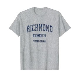Richmond Virginia VA Vintage Athletic Sports Design T-Shirt