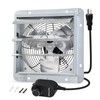 Criditpid 14 Inch Shutter Exhaust Fan with Speed Controller and