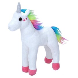 Wild Republic 23182 Cuddly, Fleecy Plushed Unicorn, Cuddlekins Mini Soft Toy, White Stars, 20 cm