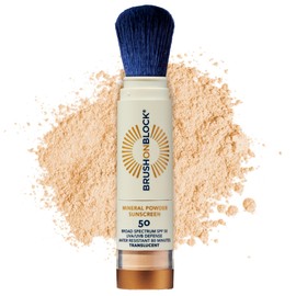 Brocha De Protección Solar Brush On Block Polvo Mineral Spf 50 - Venta Internacional.