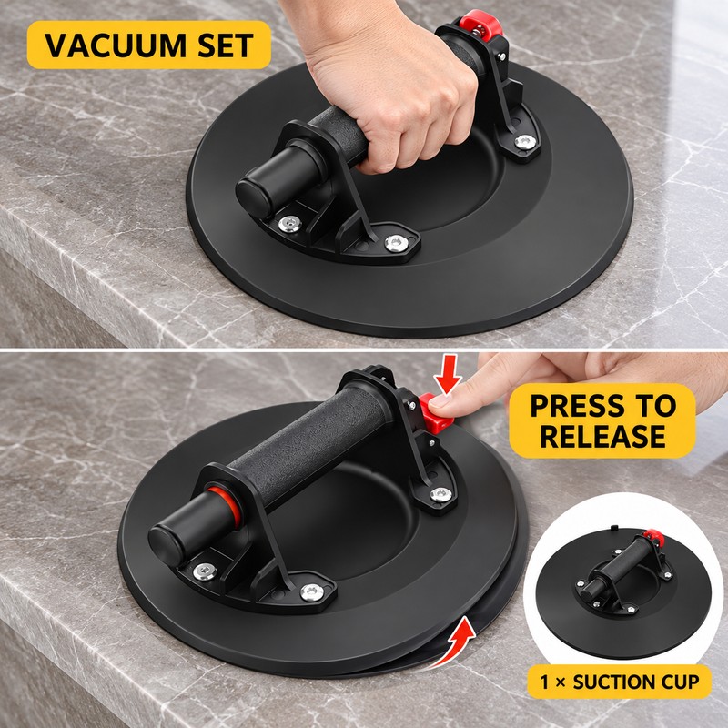 Heavy Duty Hand Pump Vacuum Suction Cup Lifter for Glass,