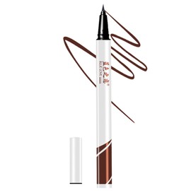 BLUE LOVE Waterproof Liquid Eyeliner Pen - Long Lasting Smudge Proof Makeup, Easy to Apply for Winged Liner & Everyday Use (Brown)