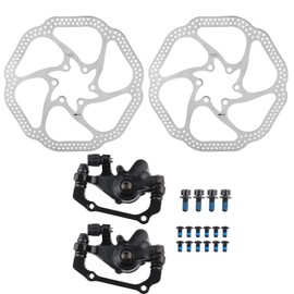 Mountain Bike Mechanical Disc Brake Cycling Bicycle Front Rear Set with 160mm Rotors