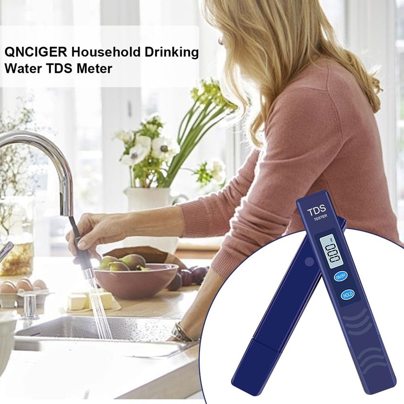 QNCIGER TDS Meter, Digital Water Quality Tester with Automatic Temperature