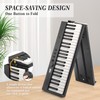 Folding Piano,88 Key Semi Weighted Keyboards Electric Piano,Portable Piano Keyboard,