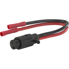 Attwood 14365-6 Heavy-Duty Trolling Motor Connectors 2-Wire 8-Gauge 12V Male Plug
