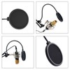 One Piece Flexible 360° Microphone Mask Shield Durable Mic Wind