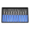 Rotary Burr Set, 10pcs 2.35*6mm Tungsten Carbide Rotary Files Metalworking