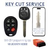 Toyota KEY CUT SERVICE + TOYOTA Sienna 2004-2010 Chip Key