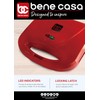 Bene Casa - Red Nonstick Flat Grill Sandwich Maker -