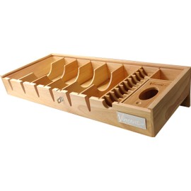 Vincent Professional Countertop Tray Station Organizer 8 (Natural)