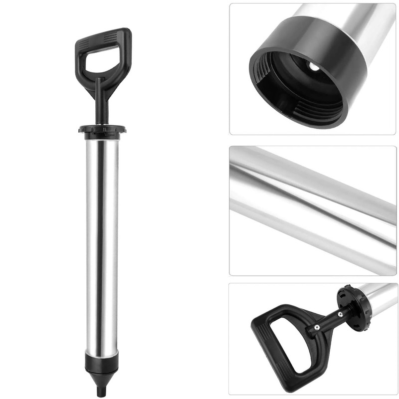 Mortar Pointing Grouting Gun, Cement Caulking Pump with 5 Nozzles
