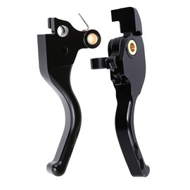 Rudyness Motorcyle Adjustable Short Brake Clutch Lever Compatible with for Harley Touring Street Road Glide 2024-2025 (Black)
