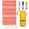 BAY LAUREL Turkish Beach Towel with Travel Bag 39 x