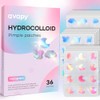 Pimple Patches Blue Pink Moon Cloud Butterfly 12MM 36PCS Hologram