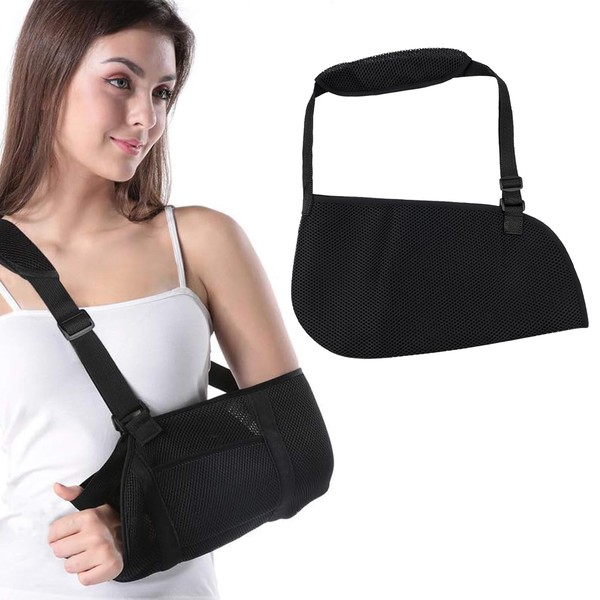 2 PCS Adjustable Arm Sling for Broken Wrist Breathable Shoulder