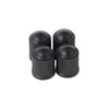 RockTrix - Pack of 4 - Black Plastic Valve Stem