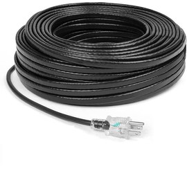 heat tape, Deicing Heating Cable,Pipe (Metal And Plastic) Freeze Protected Water Pipe Heating Cable, Self Regulating Temperature, with Mounting Buckle, 120V 8W/ft(3FT)