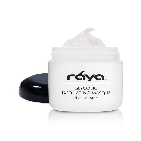 Raya Glycolic Exfoliating Masque with AHA and BHA (G-611) | Exfoliating Facial Treatment Mask for All Non-Sensitive Skin | Made with Alpha and Beta Hydroxy Acids