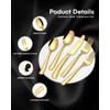 EUIRIO Hammered Gold Silverware Set, 48-Piece Stainless Steel Flatware Set