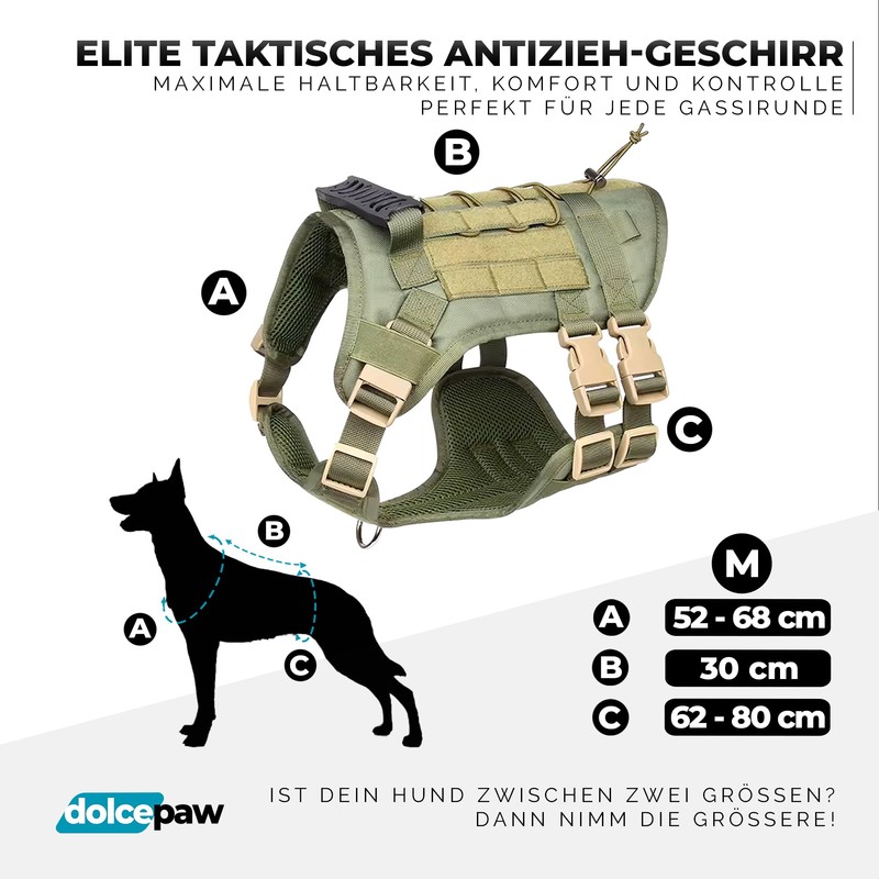 DOLCEPAW Dog Harness for Medium Dogs, Dog Harness, No Pull,
