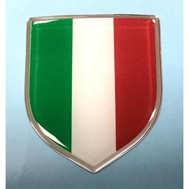 Gelz ITALIAN FLAG Shield Sticker 59mm