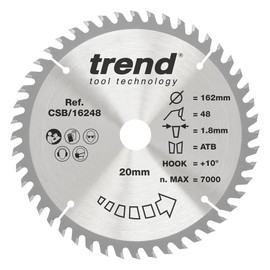 Trend CSB/16248 Craft Saw Blade 162MM X 48T X 20MM