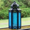 Vela Lanterns 12" Black Metal Moroccan Decorative LED Fairy Lights