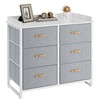 SONGMICS Dresser for Bedroom with 6 Drawers, Chest of Drawers,