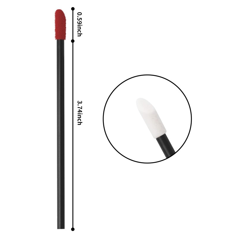 ChefBee 200PCS Lip Gloss Applicators Disposable, Lint Free Lip Brush