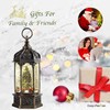 Christmas Snow Globes Lantern, Musical Rotating Flashing Lantern, 13 in,